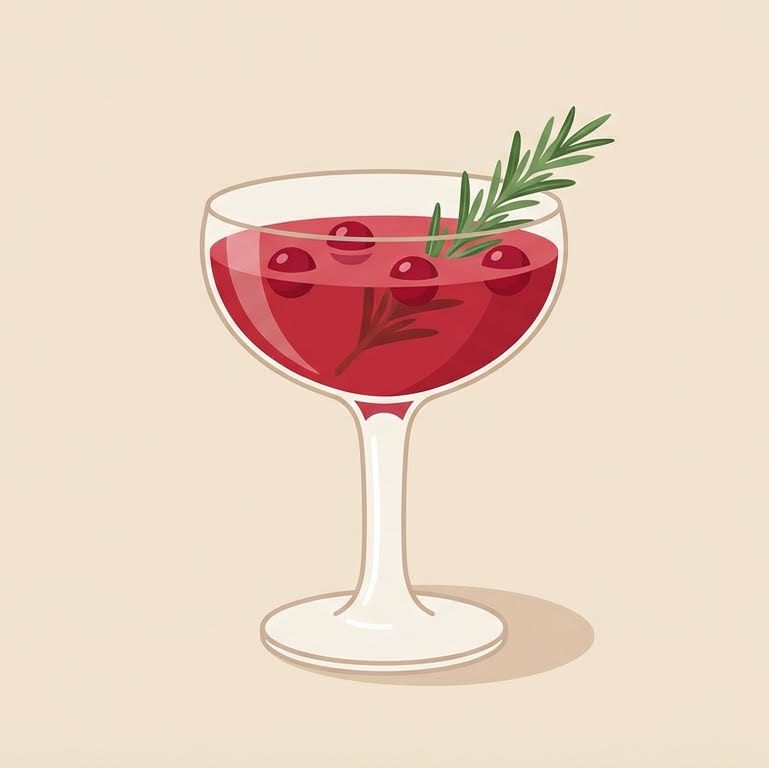 Holiday Spirits — Cocktail Illustration & Typography Series