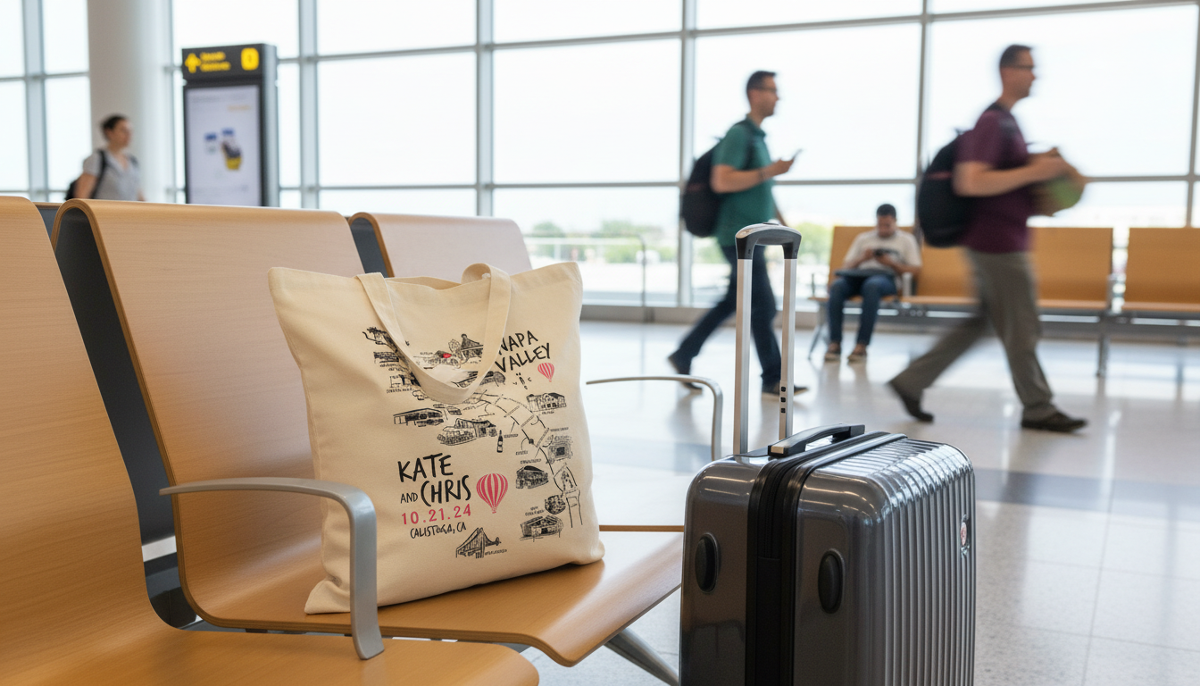 Napa Valley Wedding Welcome Tote &ndash; featured image