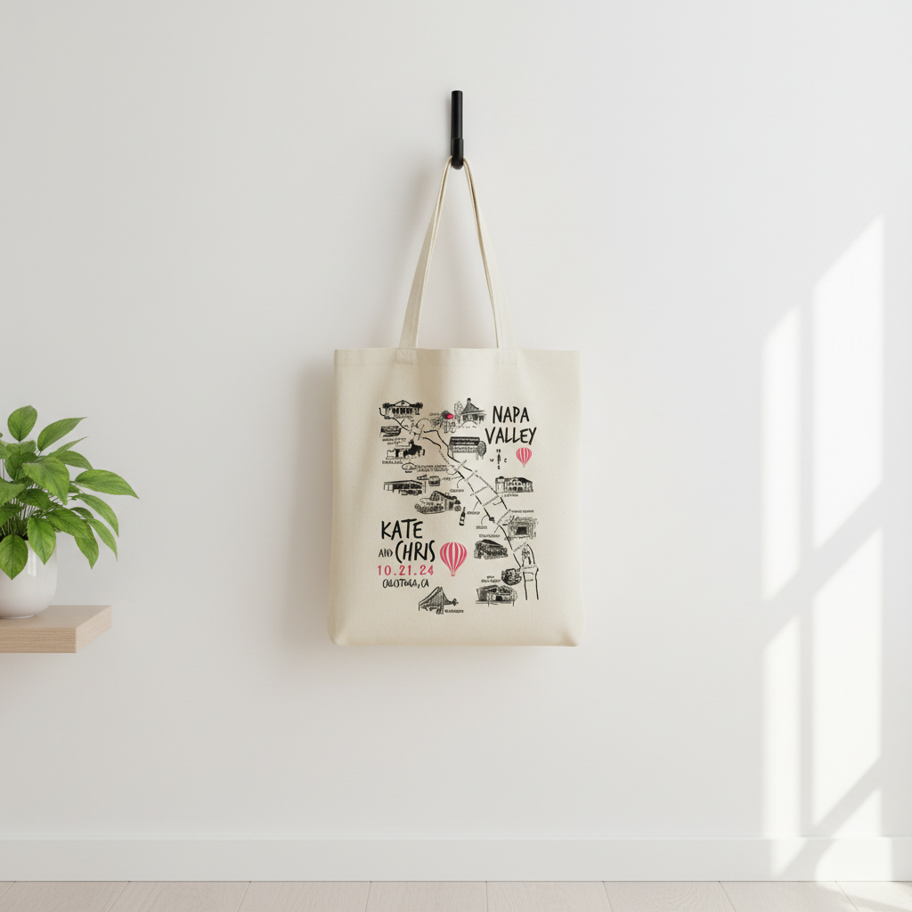 Napa Valley Wedding Welcome Tote